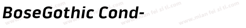 BoseGothic Cond字体转换